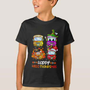 Busfahrer glücklich Hallothanksmas Erntedank Chris T-Shirt