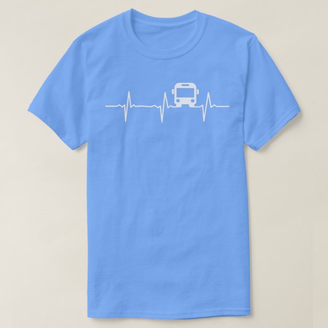 Busfahrer Herzschlag Busfahrer T-Shirt (Design vorne)