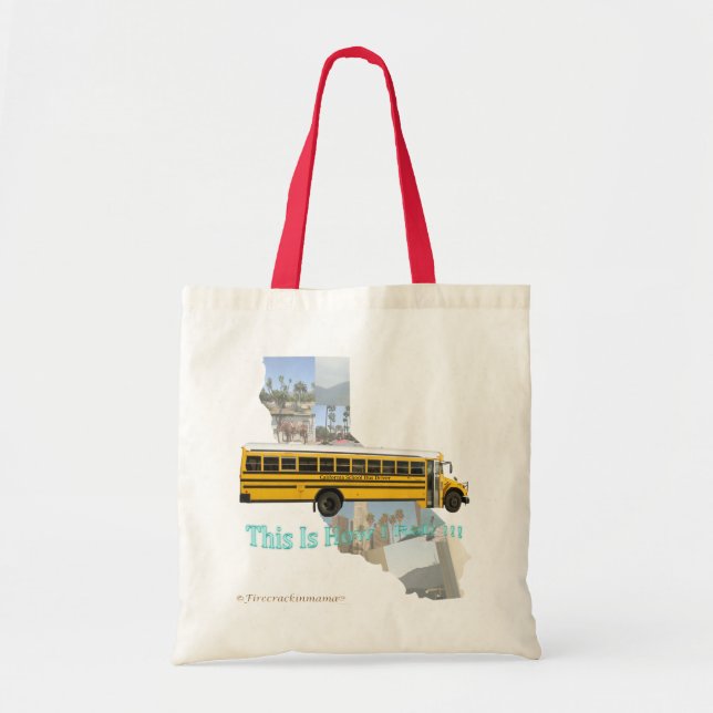 Busfahrer in der California School Toag Tragetasche (Vorne)