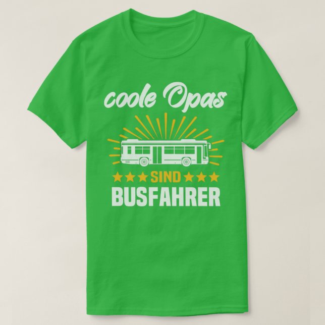 Busfahrer Papa Bus Großer öffentlicher Bus 14 T-Shirt (Design vorne)