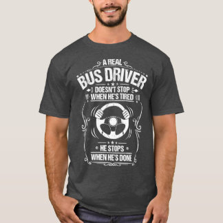 Busfahrer Schulbusfahrer Geschenk Gegenwart Busman T-Shirt