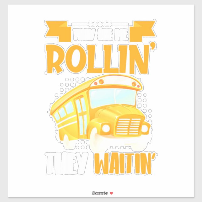 Busfahrer sehen Me Rollin Aufkleber (Blatt)