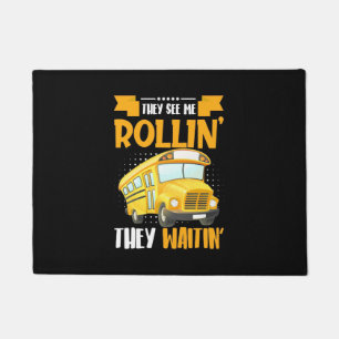 Busfahrer sehen Me Rollin Fußmatte