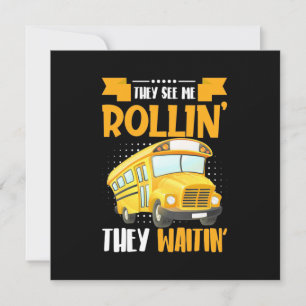 Busfahrer sieht mich rollen einladung