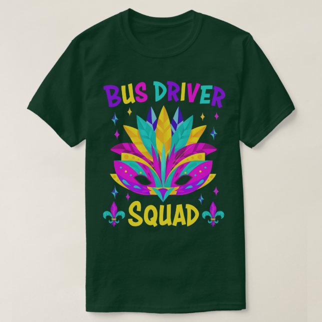 Busfahrer Squad Nival Kostüm T-Shirt Perfekt für P (Design vorne)