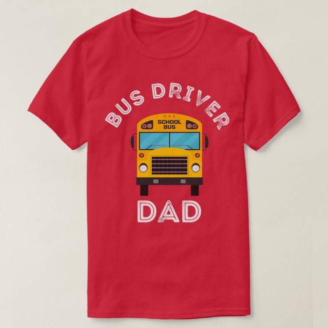 Busfahrer Vater fahren Bus Vater Lover T-Shirt (Design vorne)