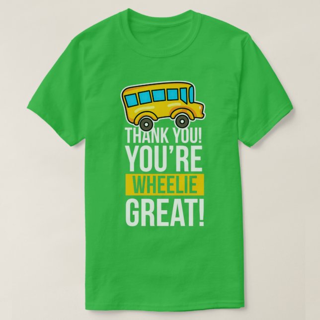 Busfahrer Vielen Dank, dass Sie großartig Geburtst T-Shirt (Design vorne)