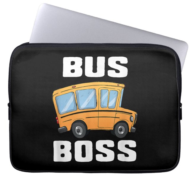 Busfahrer von Funny Bus Laptopschutzhülle (Vorderseite)