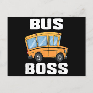 Busfahrer von Funny Bus Postkarte
