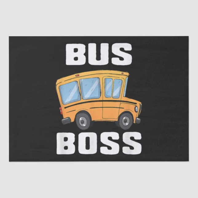 Busfahrer von Funny Bus Seidenpapier (Vorderseite)