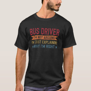 Busfahrer von Funny Professionals T-Shirt