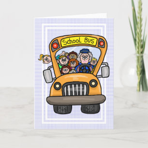 Busfahrerin für die weibliche Schule Danke Karte