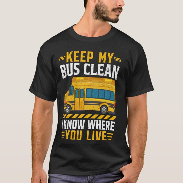 Busfahrerschulen T-Shirt (Vorderseite)