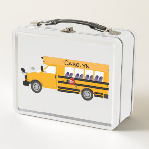 Busfahrten in der Kinderschule Metall Brotdose