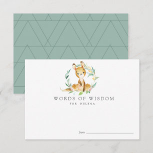 Bush Baby Kangaroo Baby Shower Advisor Cards Einladung