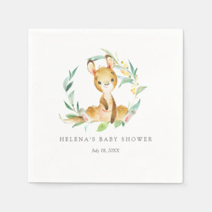 Bush-Baby-Känguru-Babyparty-Servietten Serviette