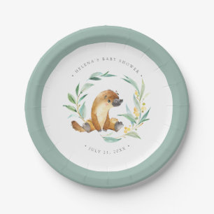 Bush-Baby Platypus Babyparty-Pappteller Pappteller
