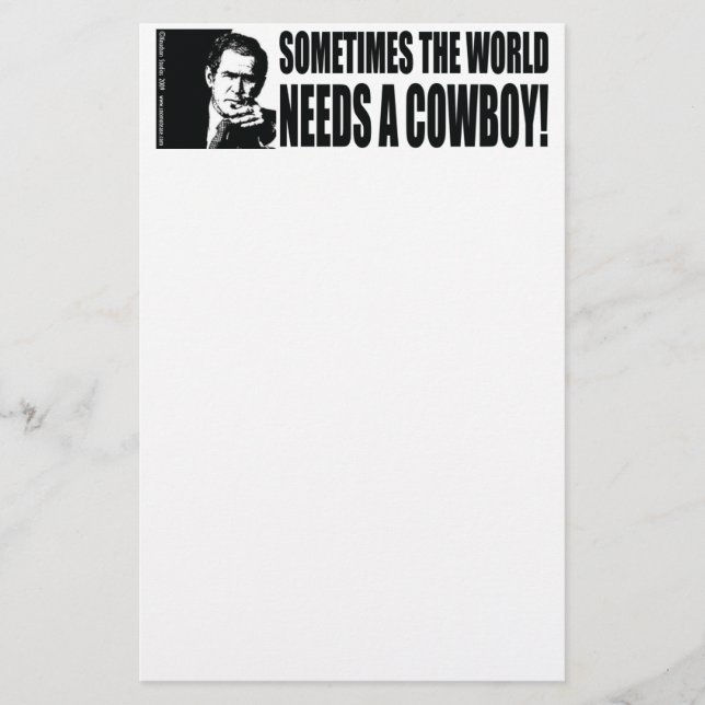Bush Cowboy Briefpapier (Vorderseite)
