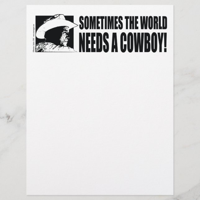 BUSH-Cowboy-Hat-White Flyer (Vorne)