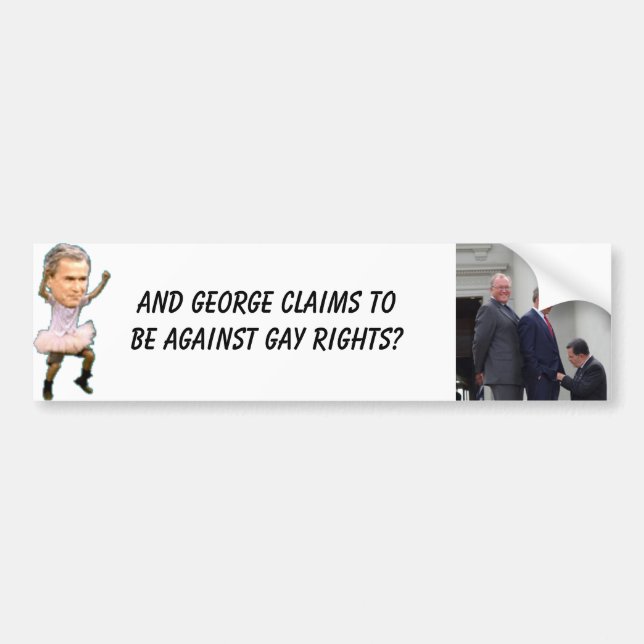 bush_dance4, bush123 und George-Ansprüche, zum zu Autoaufkleber (Vorne)