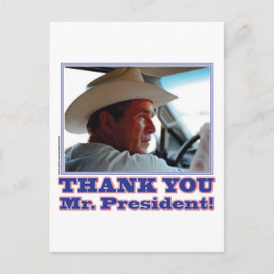 Bush-Danke Postkarte