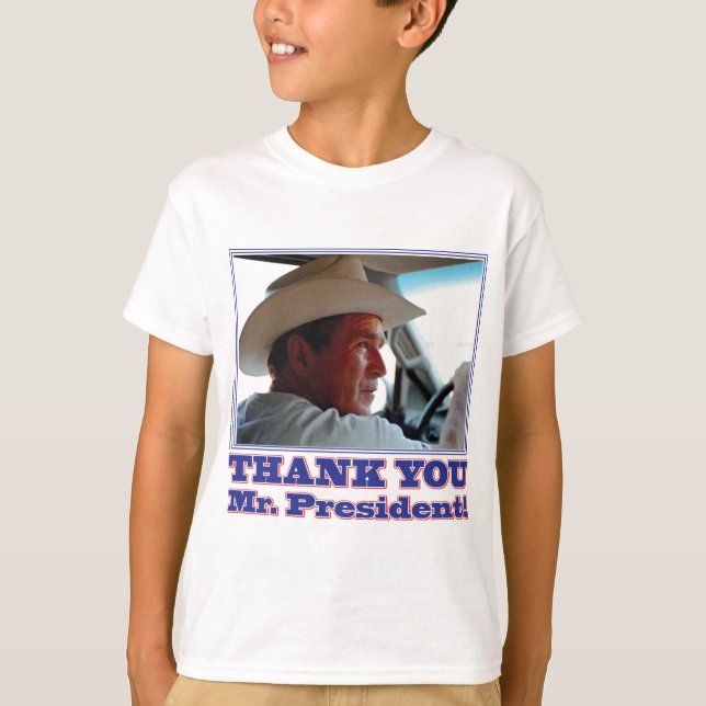 Bush-Danke T-Shirt (Vorderseite)