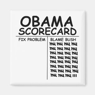 Bush die Schuld geben Magnet