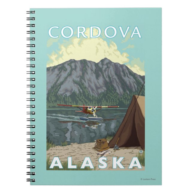 Bush Flugzeug & Fischerei - Cordoba, Alaska Notizblock (Vorderseite)