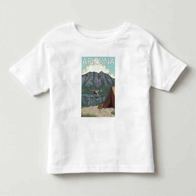 Bush-Flugzeug FishingArizona Kleinkind T-shirt (Vorderseite)