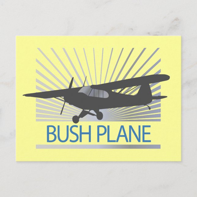 Bush Flugzeug Postkarte (Vorderseite)