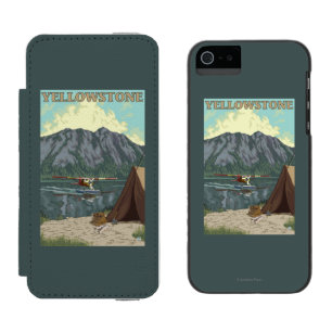Bush-Flugzeug u. Fischen - Incipio Watson™ iPhone 5 Geldbörsen Hülle