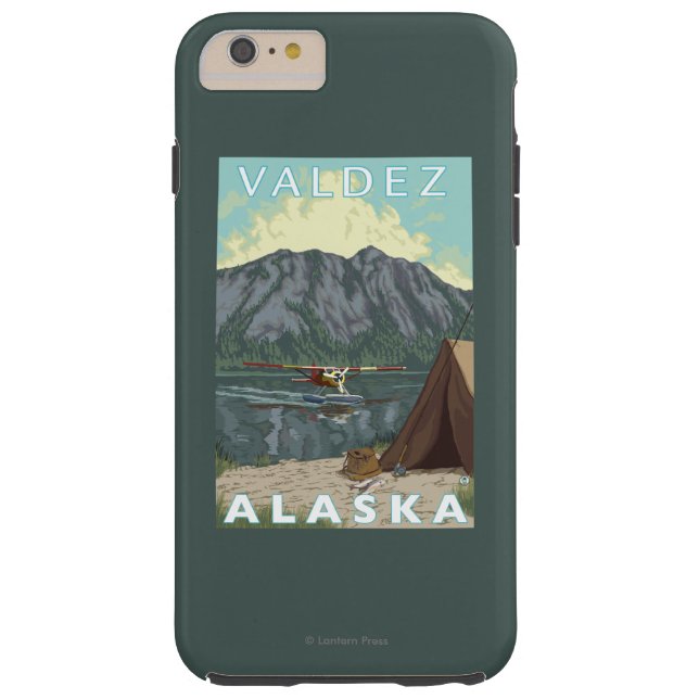 Bush-Flugzeug u. Fischen - Valdez, Alaska Case-Mate iPhone Hülle (Rückseite)