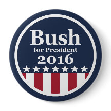 Bush für Knöpfe Präsidenten-2016 Kampagne