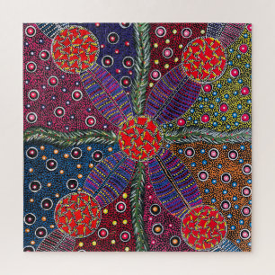 Bush-Pflaumen und traditionelle Körperfarbe