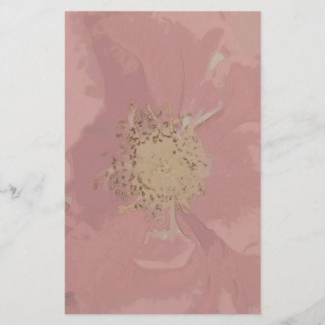 Bush Rose DullPastel Briefpapier (Vorderseite)