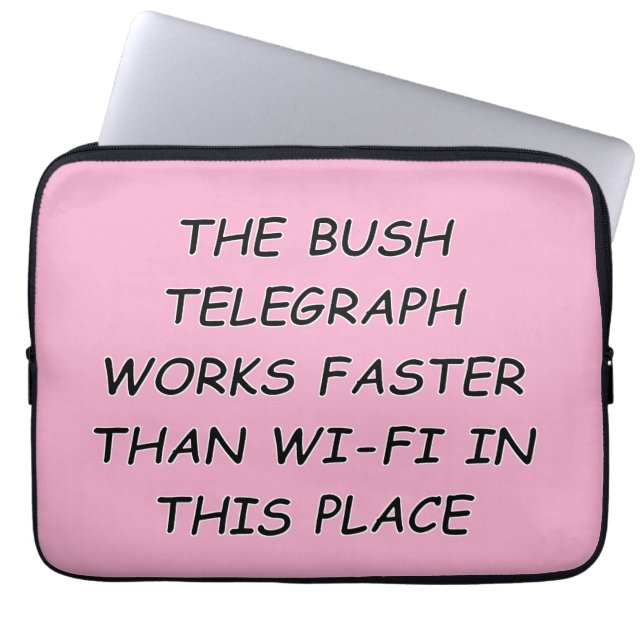 Bush Telegraph Laptopschutzhülle (Vorderseite)