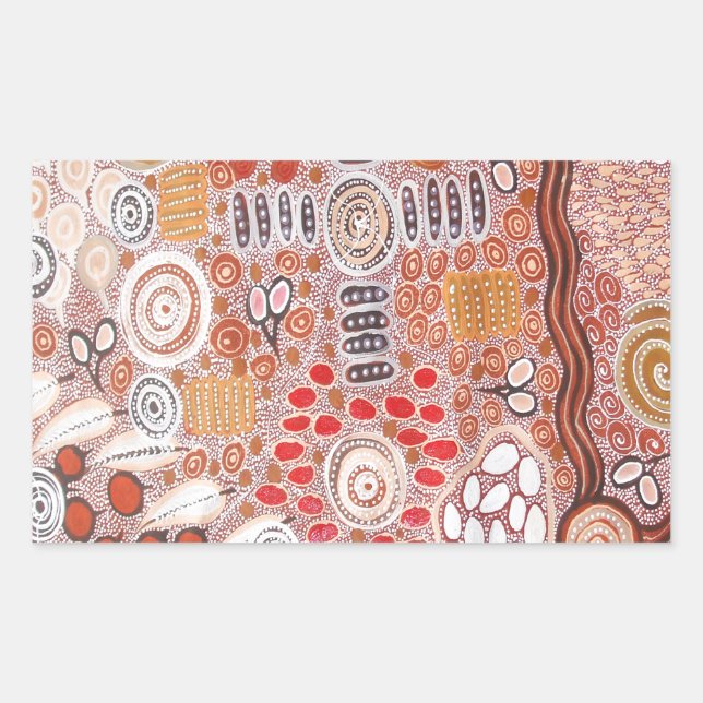 Bush Tucker Rechteckiger Aufkleber (Vorderseite)