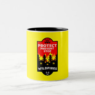 Bush Wildfire-Prävention Zweifarbige Tasse