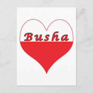Busha Polnisches Herz Postkarte