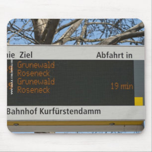 Bushaltestelle Anmeldung in Berlin Mousepad
