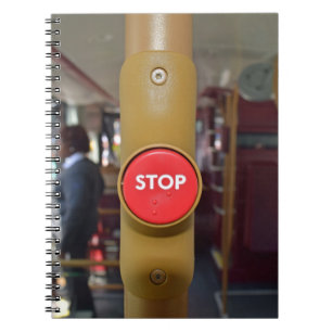 Bushaltestelle-Knopfnotizbuch Notizblock