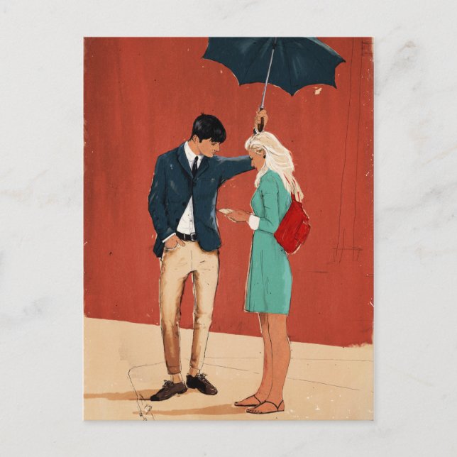 Bushaltestelle Postkarte (Vorderseite)