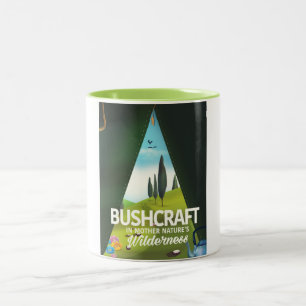 Bushcraft 'Besuche Mutter Naturs' Wildnis Zweifarbige Tasse