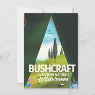 Bushcraft 'Besuchen Sie die Wildnis der Mutter Nat Einladung