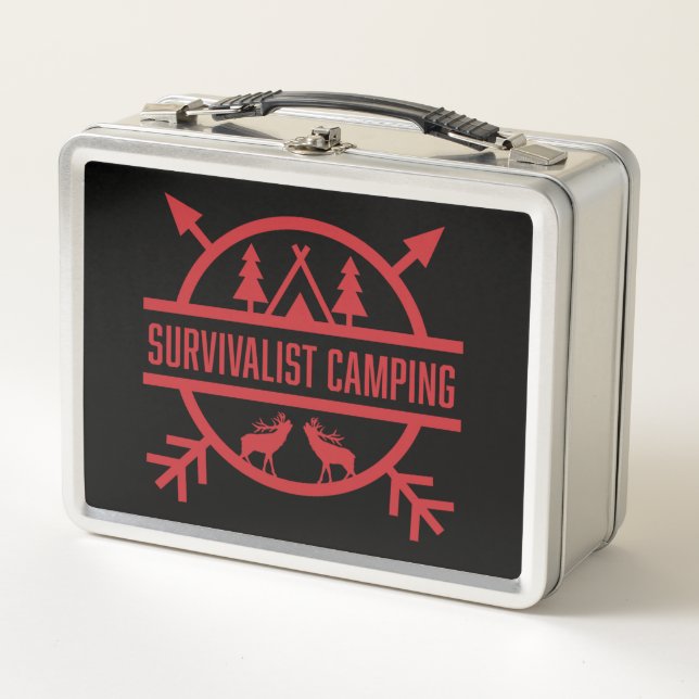 Bushcraft Naturevivalist Metall Brotdose (Vorderseite)