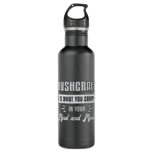 Bushcraft Survival Bushcrafter Survivor Funny Gift Edelstahlflasche