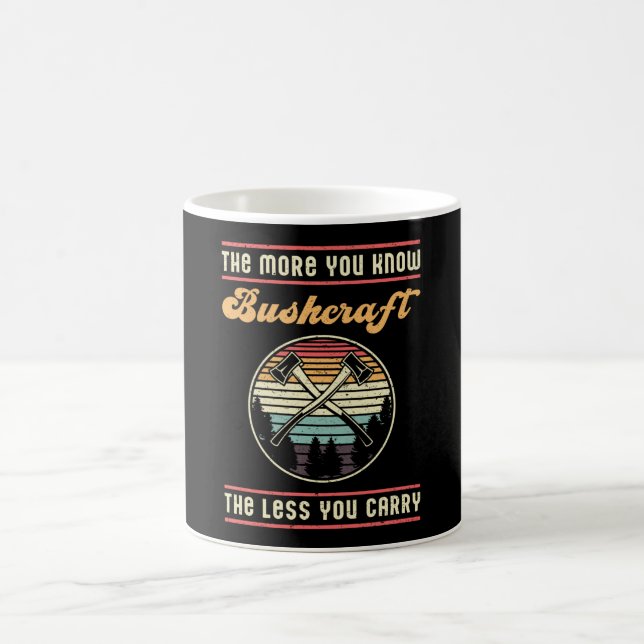Bushcraft Überleben Retro Bushcrafter Funny Gesche Kaffeetasse (Mittel)