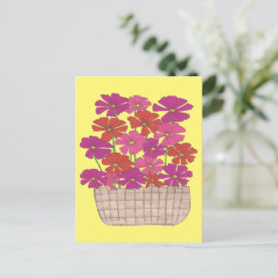 Bushel von hellen Kosmos Postkarte