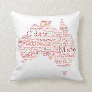 Bushfire Special Edition Aussie Slang Karte Kissen