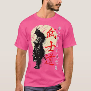 Bushido Code Samurai Japanischer Krieger Kanji Pre T-Shirt